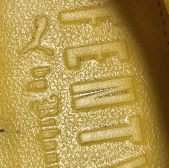 PUMA Rihanna X Fenty Yellow Pink Creeper Shoes Suede Platform 8.5 - Picture 16 of 16